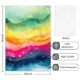 thumbnail image 2 of 2 Pcs Funny Kitchen Towels,Colorful Tie Dye Wave Pattern Microfiber Dish Towels,Kitchen Tea Towels,Kitchen Towel Set (18" X 26"), 2 of 7