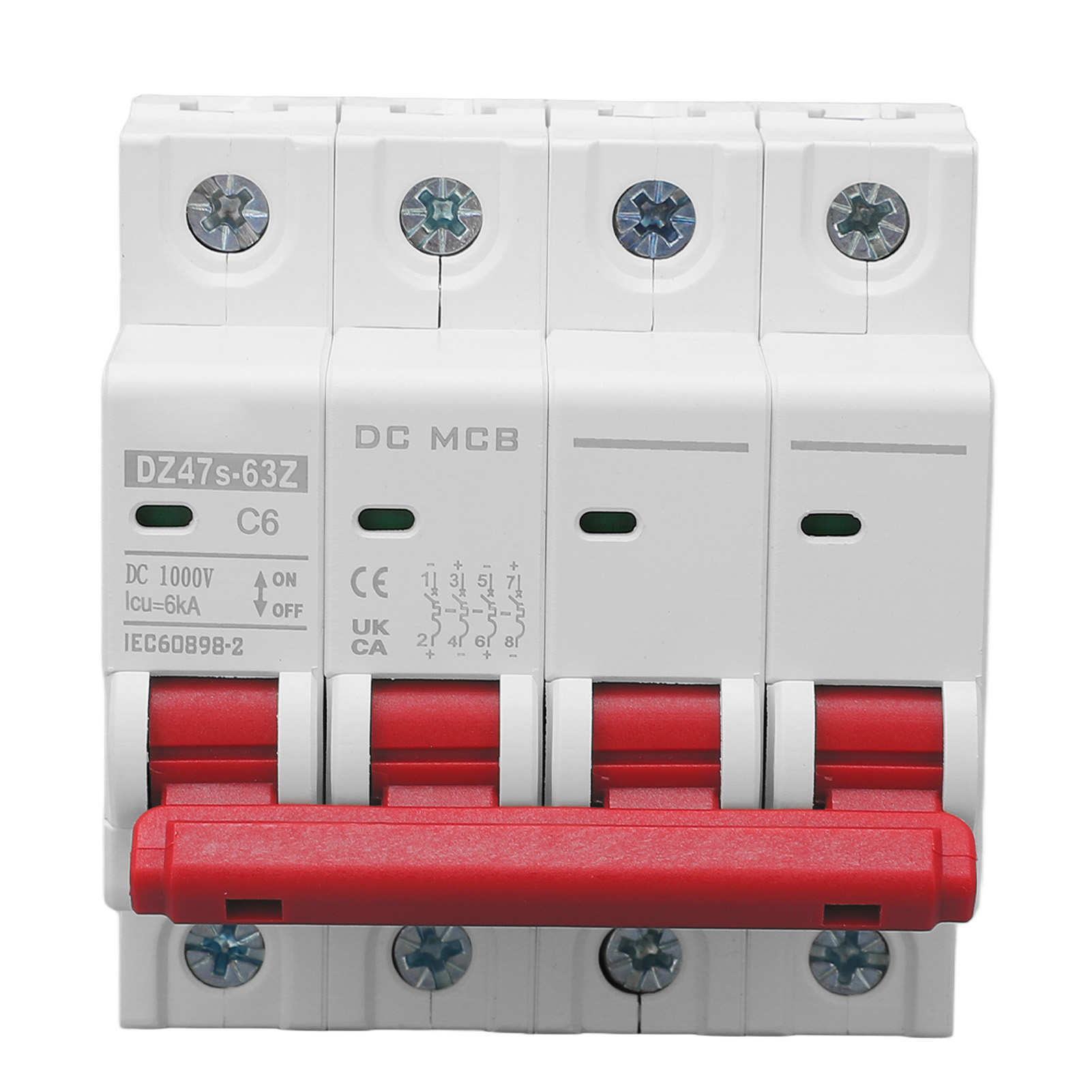 Overload Protection Switch, 6000A Breaking Capacity 4P Modular