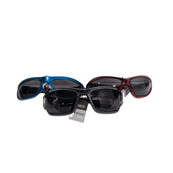 3 Pairs Sports wrap around sunglasses