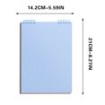 thumbnail image 2 of WFDC Top Spiral Notebook 8.3x5.6 Steno Notebook Top Spiral Notebook 60 Pages Top Bound Spiral Notebook Cover Inner Pocket,Spiral Notebook for Work Office Gift,A5 - Grid Paper - Light Blue, 2 of 5