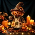 thumbnail image 4 of Voglyf Light Up Ghost Witch Figurine, 5.9" Wooden-Look Halloween Skeleton Decoration with Warm LED Lantern, Cute Spooky Collectible Statue for Indoor Tabletop, Mantel, Desk and Party Decor, 4 of 6