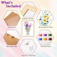 thumbnail image 3 of Mother's Day Handprint Flower Craft Kit for Kids – DIY Flower Bouquet Gift for Mom, Cute Keepsake from Daughter or Son, Includes 12" x 16" Frame, Available in Multiple Color Options, 3 of 6