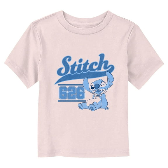 Toddler's Lilo & Stitch Collegiate 626 Graphic Tee Light Pink 2T