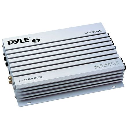 Pyle PLMRA200 - Elite Series Waterproof Amplifier, Bridgeable 400 Watt 2-Channel