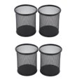 thumbnail image 4 of UPGRATOR 4Pcs Black Metal Pencil Cup Mesh Holder Round Organizer for Desk Supplies and Pens, 4 of 8
