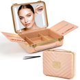 thumbnail image 1 of Estuche de maquillaje NJ GLAM Travel con espejo LED y espejo 10x, 1 of 9
