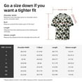 thumbnail image 6 of Uemuo Sea ​​Urchin Pattern Cotton Linen Short Sleeve Shirts,Casual Lightweight Button Down Shirts,Vacation Beach Summer Tops-XX-Large, 6 of 7
