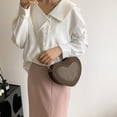thumbnail image 4 of Bolsos cruzados para mujer Bling Diamonds Love Heart Plush Ladies Purse (Café) Ehuebsd Para Estrenar, 4 of 4