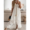 thumbnail image 2 of Vestido de verano para mujer, vestido de tirantes con escote en V y estampado floral, vestidos casuales, 2 of 7