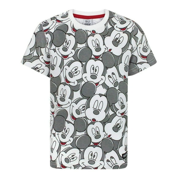 Mickey Mouse Boys Face All Over Print T-Shirt