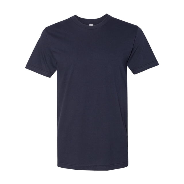 American Apparel USA-Made Fine Jersey Tee, XS, Navy