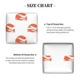 thumbnail image 5 of Naloa Orange Fox Tissue Box CoverLeather Tissue Holder Square Facial Tissue Case Facial Paper Organizer Dispenser for Bathroom, Vanity Countertop, Tabletop, Car, 5 of 8