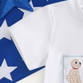 thumbnail image 7 of Toddler Baby Boy Clothes Summer Outfits Embroidery Trucks Smocked Shirt T-Shirt + Gingham Shorts 1T 2T 3T, 7 of 7