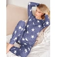 thumbnail image 3 of Ekouaer Womens Jogger Pajama Sets Long Sleeve Sleepwear Round Neck Nightwear Soft Pjs Lounge Sets with Pockets, 3 of 6