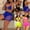 Yellow, variant on Womens Swimsuits Clearance Women Rhinestone Crystal Diamond Push-up Bikini Set Bathing Swimsuit Swimwear