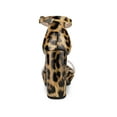thumbnail image 2 of BLISSFUL STEP Women's Shoes Colorful Platform Chunky Heels Ankle Strap Clear Open Toe Sandals Leopard Print 10, 2 of 8