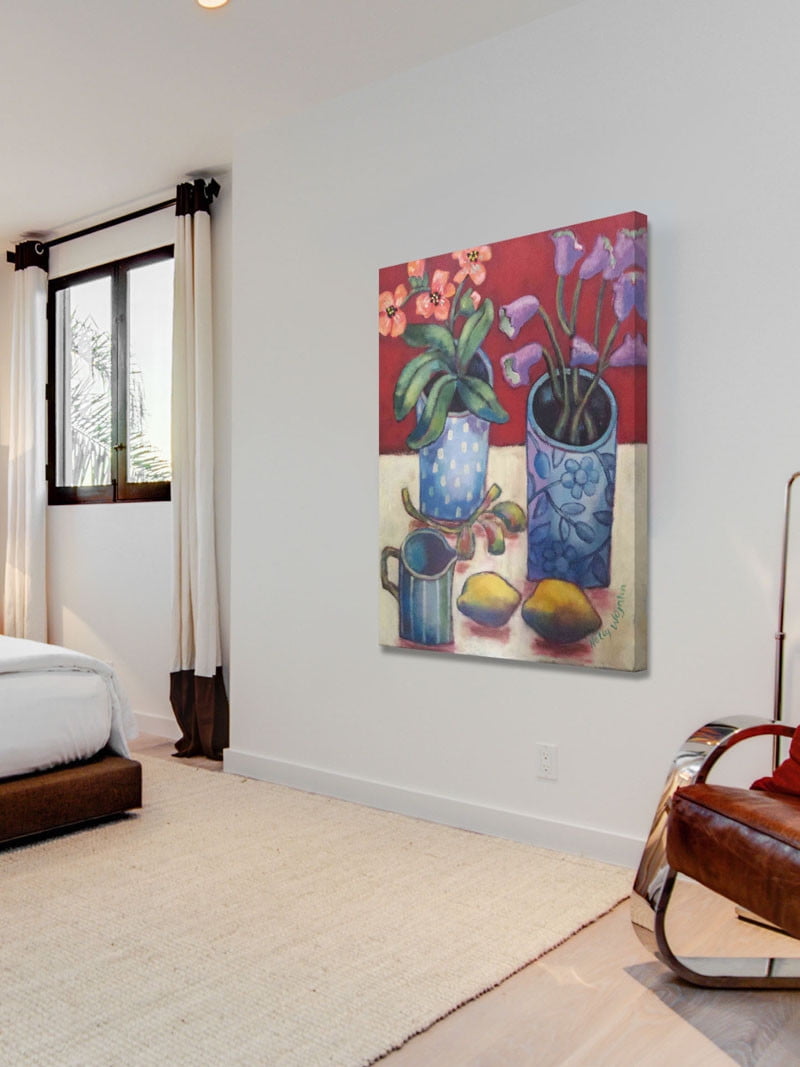 Marmont Hill "Des Fleurs Et Citrons" Painting Print on Canvas