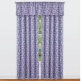 thumbnail image 3 of Collections Etc Floral Scrolling Vine Pattern Rod Pocket Top Window Drapes, 3 of 4