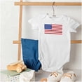 thumbnail image 4 of Classic American Flag USA Pride Romper Boys or Girls Infant Baby Brisco Brands 24M, 4 of 6
