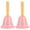 Pink, variant on YIHONGMU 2pcs Christmas Handbell Service Bell Metal Desk Tool