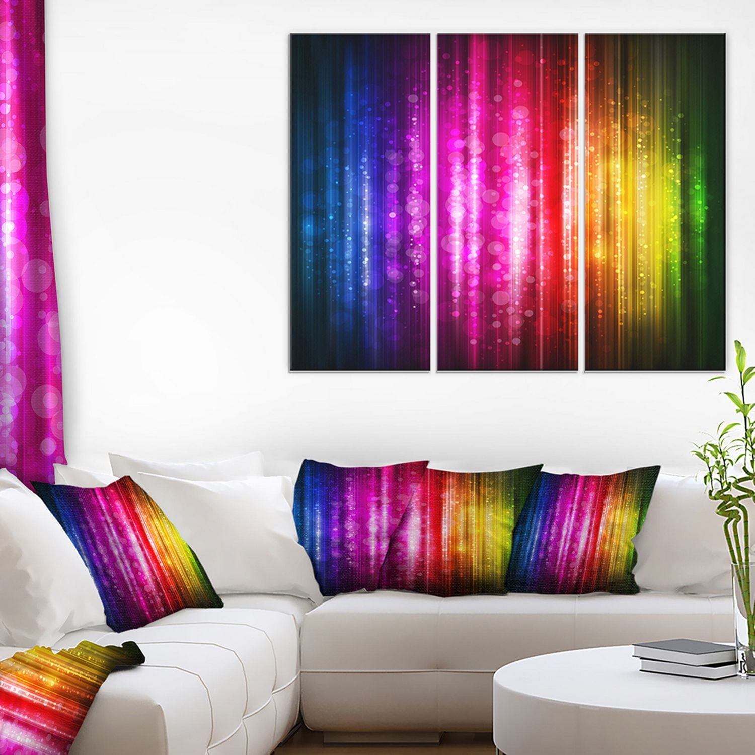 Design Art Glowing Background Canvas Print