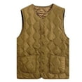 thumbnail image 4 of Breezora Women's Winter Sleeveless Lightweight Cotton Vest Jacket with Down Insulation for Easy Layering and Trendy Fashion XXXL Size Khaki, 4 of 4