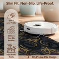 thumbnail image 6 of Design&I 3'x5' Washable Throw Rug Snake Mystical Round Serpent Vintage Gothic Damask Ornamental for Entryway, Kitchen, Ultra-Thin & Non-Slip Skid-Resistant Small, 6 of 7