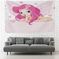 thumbnail image 2 of GZHJMY Tapestry Beautiful Fairy Butterfly Tapestry Wall Hanging Decorative Wall&nbsp;Blanket&nbsp;Bedding Tapestry for Bedroom Living Room Dorm 60"x40" Gift Decor, 2 of 7