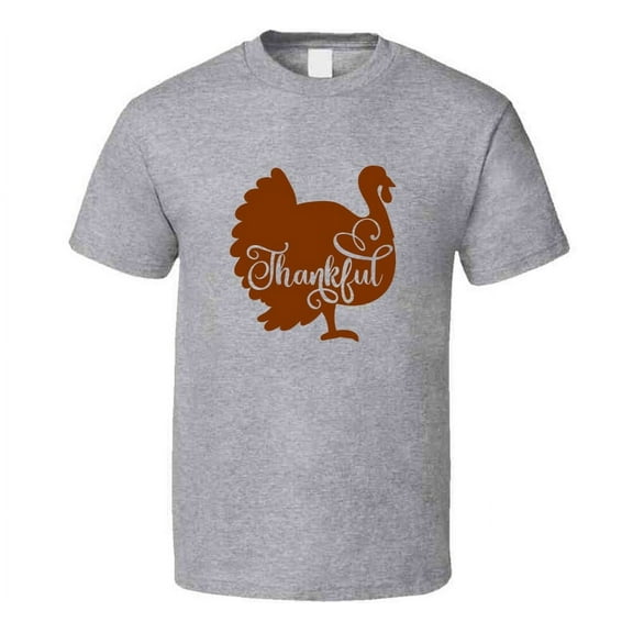 Turkey Thankful Cutout Tee Cool Fall Holiday Autumn Novelty Thanksgiving T Shirt