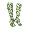 thumbnail image 3 of Naloa Banana Tree Leaves High Stockings Women Thigh High Stockings Over Knee Long Stockings-One Size, 3 of 8