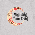 thumbnail image 4 of Inktastic Baby Stay Wild Moon Child Crescent Moon with Flowers Girls Baby T-Shirt, 4 of 5