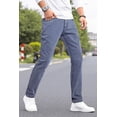 thumbnail image 2 of GINGTTO Mens Elastic Lightweight Denim Jeans Comfort Flex Slim Fit Trousers for Everyday, 2 of 8