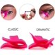 thumbnail image 3 of 2 piezas de plantilla de delineador de ojos con forma de ala, herramientas profesionales de maquillaje cosmético con forma de ala de silicona, clásicas y dramáticas - Rosa, clásica, 3 of 5