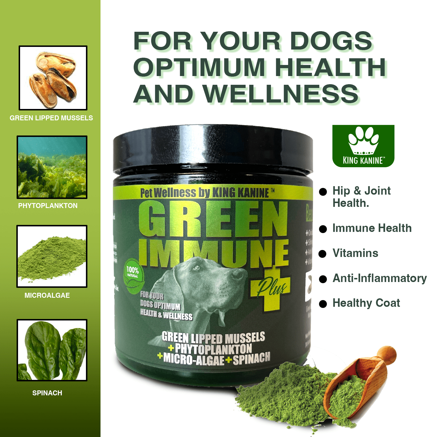 Green Immune Plus+ Super Food. Multivitamins and Minerals!