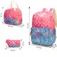 thumbnail image 4 of Set de mochilas con diseño de sirenas, anime, 3 unidades, mochila escolar para niños, 4 of 5