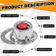 thumbnail image 3 of 343-4024 Trailer Hub Caps for Stemco,Aluminum Hub Cap for Trailer Axle with Extra 4 Rubber Plugs and Gaskets(Pack of 2), 3 of 5