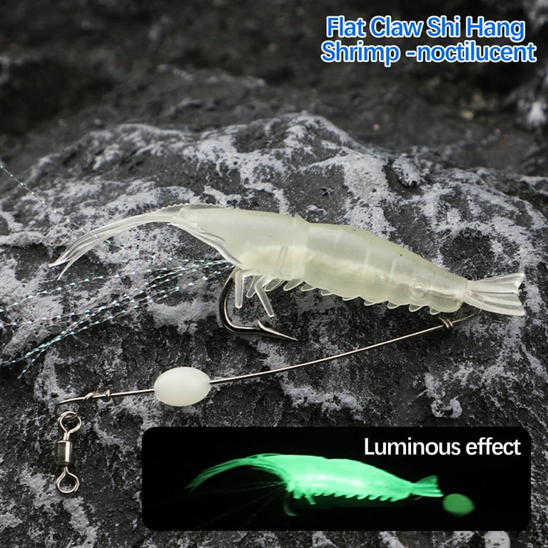 EUDIDV Realistic Animal Fishing Lures; High Simulation Shrimp Soft Bait  With Hook Fake Shrimp Fake Bait Bionics Shrimp Road Bait;Durable Fishing  Lures - Walmart.com