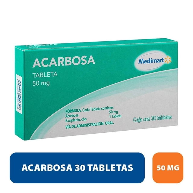 Acarbosa Medimart 50 mg 30 tabletas