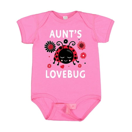 

Inktastic Valentine s Day Aunt s Lovebug Gift Baby Boy or Baby Girl Bodysuit