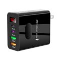 thumbnail image 1 of Adaptador carga del Cabeza cargador Quick Charger Multi Plug Fast 45W 4 Puertos 2 USB Tipo-C Pantalla digital para 14, 1 of 9