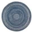thumbnail image 3 of Anji Mountain AMB0425-040R 4 ft. Epona Braided Round Blue Area Rug, 3 of 5