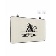 Stove Top Covers for Electric Stove, Letter A Glass Stovetop Cover Protector, Monogram Words Induction Cooktop Protector Oven Mat for Kitchen Countertop 36"x21"