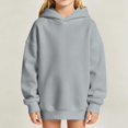 thumbnail image 2 of YOUYEDIAN Casual Hoodies for Teen Girls Fall Winter Fleece Hooded Sweatshirt Boys Preppy Versatile Pullover, 2 of 4