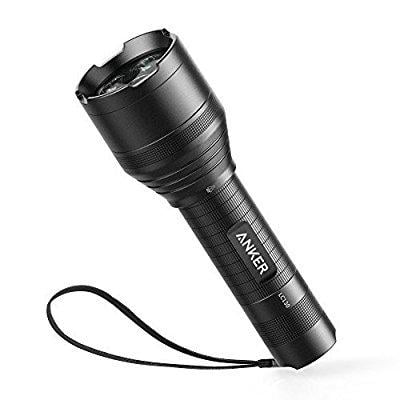 Zoomable IP65 Water-Resistant Rechargeable, Anker Bolder LC90 LED Flashlight 