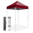 thumbnail image 3 of COOS BAY 5 x 5 Steel Outdoor Pop-up Canopy Tent, Portable Straight Leg Gazebo Instant Canopy,Burgundy, 3 of 9