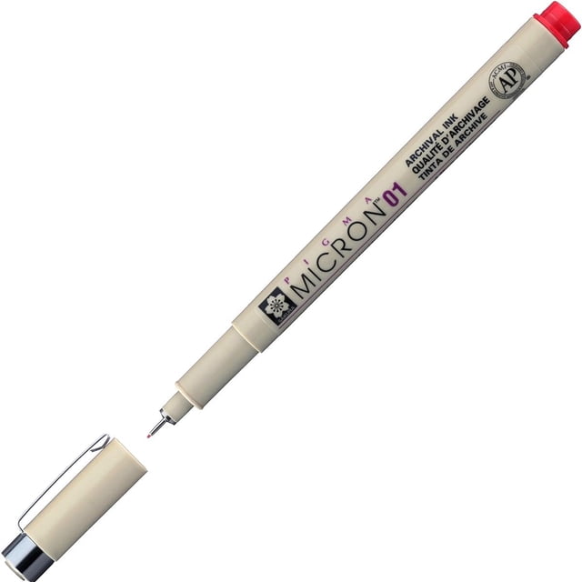 Bolígrafo Sakura Pigma Micron 2.5mm Rojo