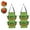 Green, variant on Fyeme 2 Pcs Tomato And Strawberry Hanging Planting Bag With Handle Non-woven Felt Potato Onion Fruit Flower and Vegetable Planting Hole