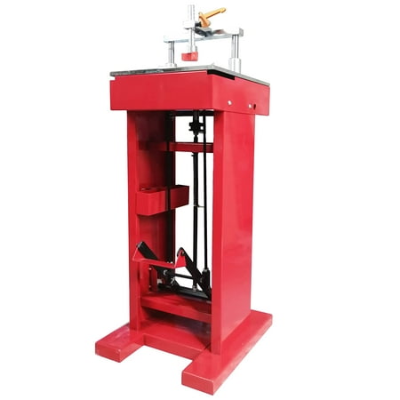 Image of EQCOTWEA Iron Picture Framing Machine Picture Frame Joiner Pedal Type with Four Nail Heads Red