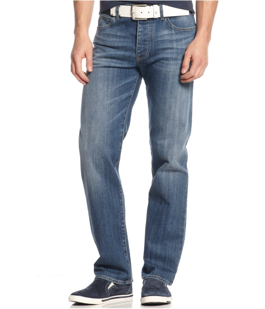 armani jeans j21 regular fit light wash jeans