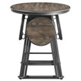 thumbnail image 4 of ACME Table de Salle à Manger Blaze en Chêne Gris et Bronze, 4 of 4